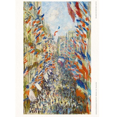 1878년 6월 30일 축제가 열린 몽토르괴이 거리, 클로드 모네 아트 포스터 Claude Monet, La Rue Montorgueil, fête du 30 juin 1878 Art Poster