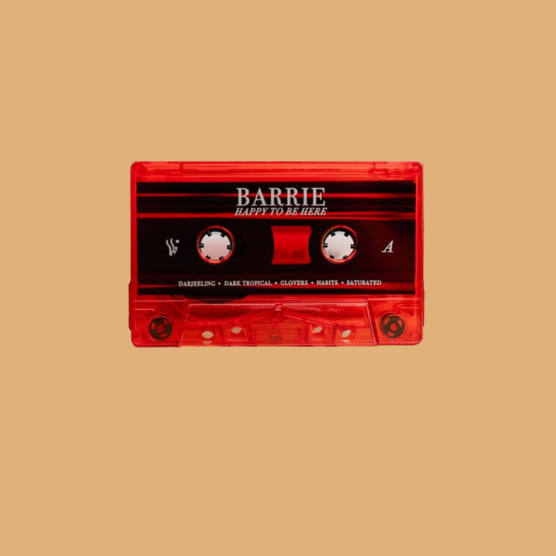 배리 Barrie - Happy To Be Here (Red Tint Cassette Tape)