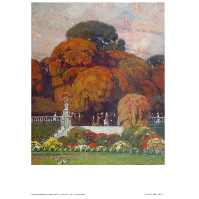 가을날 뤽상부르 공원에서 아트 포스터 Auguste Leroux, Au Luxembourg, à l’automne, vers 1918 Art Poster